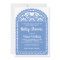 Papel Picado Inspired Blue Baby Shower Invitation