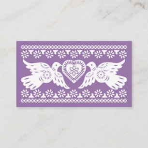 Papel Picado Lovebirds Place card