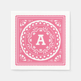 Papel Picado Paper Napkins - Pink