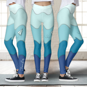 Paper aeroplane   Active, Sport, Yoga Leggings