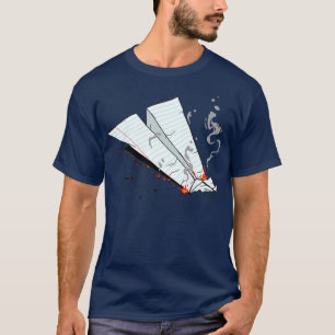 Paper Aeroplane Flying Paper Plane Master Origami  T-Shirt