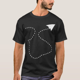 Paper Aeroplane Flying Plane T-Shirt