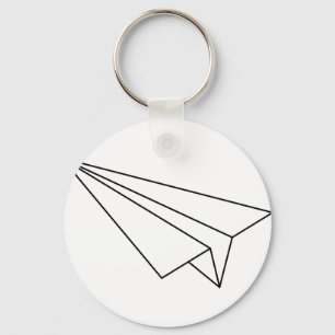 Paper Aeroplane Key Ring