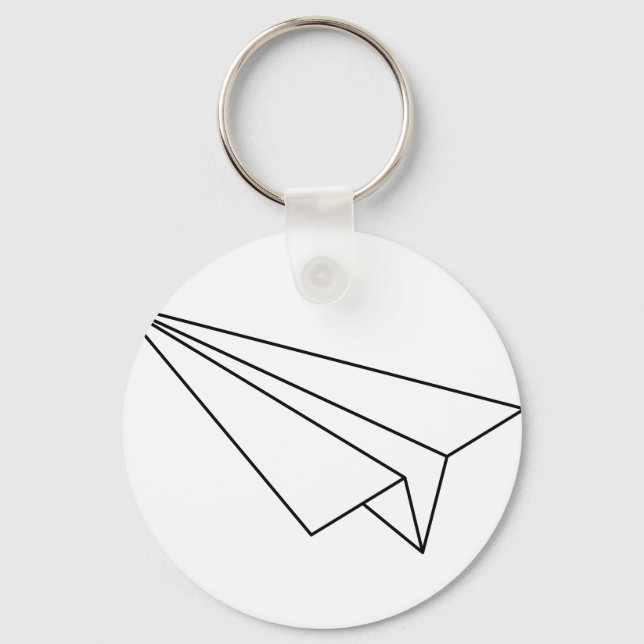 Paper Aeroplane Key Ring (Front)
