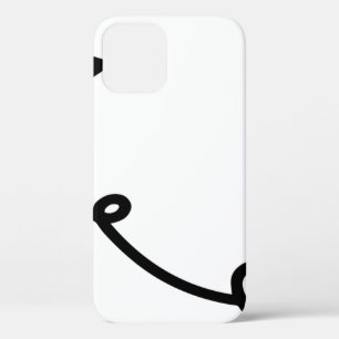 Paper aeroplane line art paper iPhone 12 case
