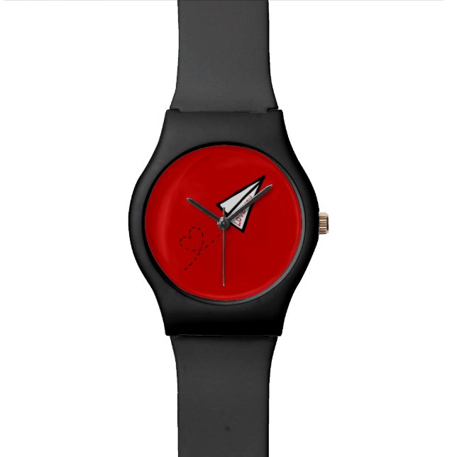 Paper Aeroplane Love Letter Watch (Close Up)