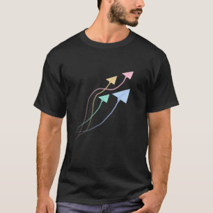 Paper Aeroplane Paper Plane Colourful Origami Cool T-Shirt