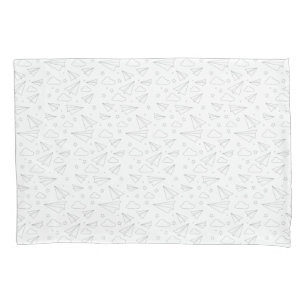 Paper Aeroplane Pillow Case (Standard)