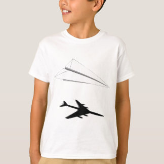 Paper Aeroplane Shadow 747 A340 A380 T-Shirt