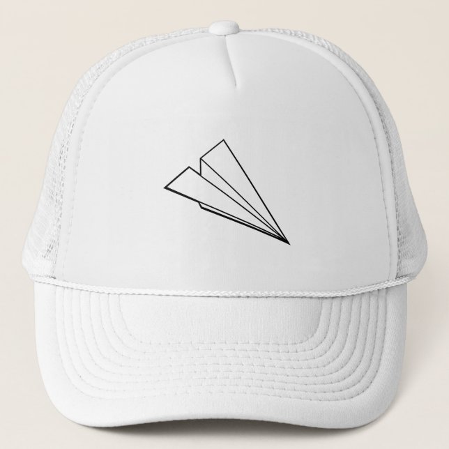 Paper Aeroplane Trucker Hat (Front)