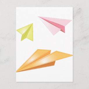 Paper Aeroplanes Postcard