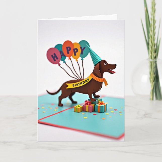 Paper Art Birthday Card (Front)