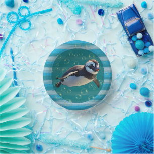 Paper Baby Penguin Bowl Plate