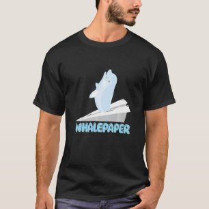 Paper Beluga Whale T-Shirt