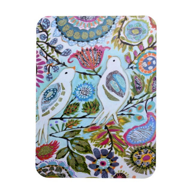 Paper Birds I Magnet (Vertical)