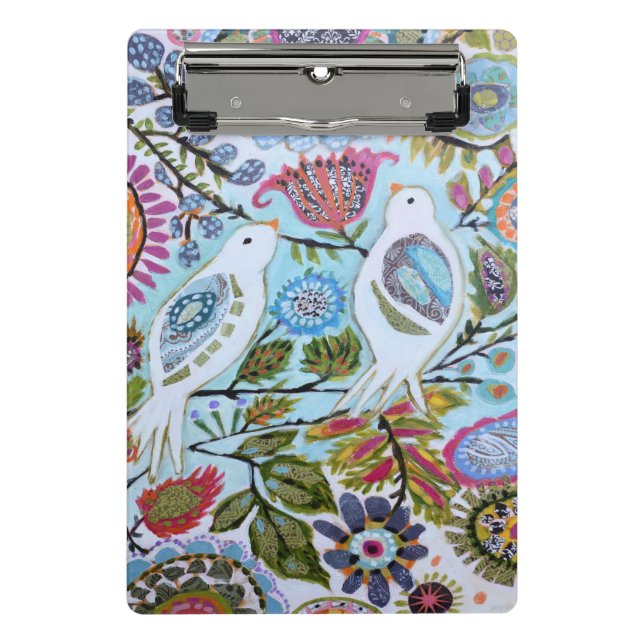 Paper Birds I Mini Clipboard (Front)