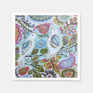 Paper Birds I Napkin