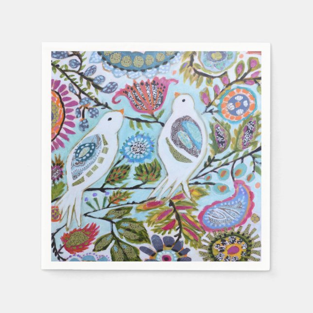 Paper Birds I Napkin (Front)