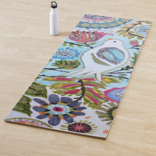 Paper Birds I Yoga Mat