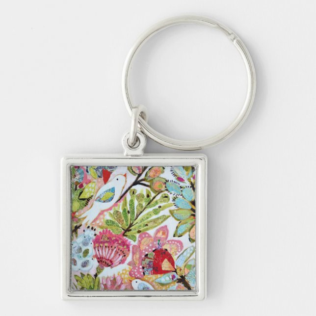 Paper Birds II Key Ring (Front)