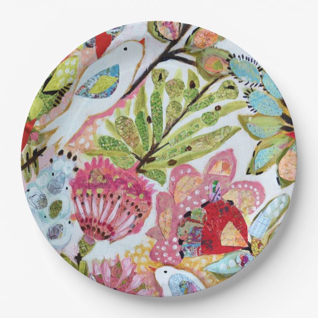 Paper Birds II Plate (Front)