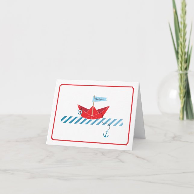 Paper Boat  |  Thank You Card (Front)