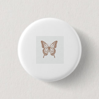 Paper Butterfly 3 Cm Round Badge
