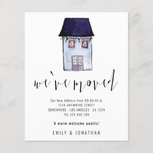 PAPER Calligraphy New Address Simple House