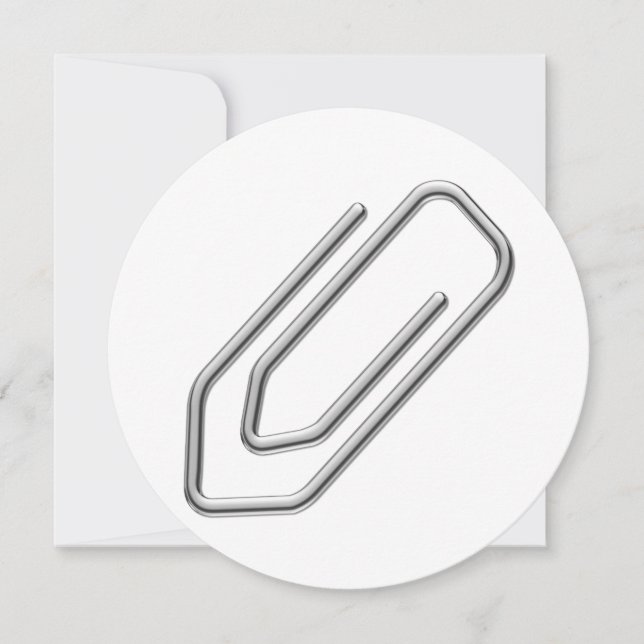 Paper Clip Invitation (Front)