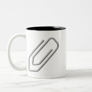Paper Clip Two-Tone Coffee Mug