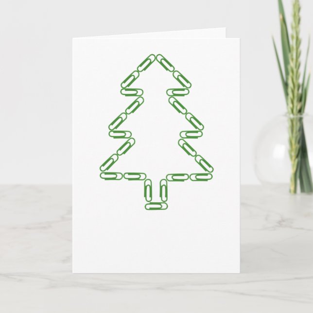 Paper Clips Christmas Tree Template (Front)
