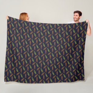 Paper Clips Fleece Blanket