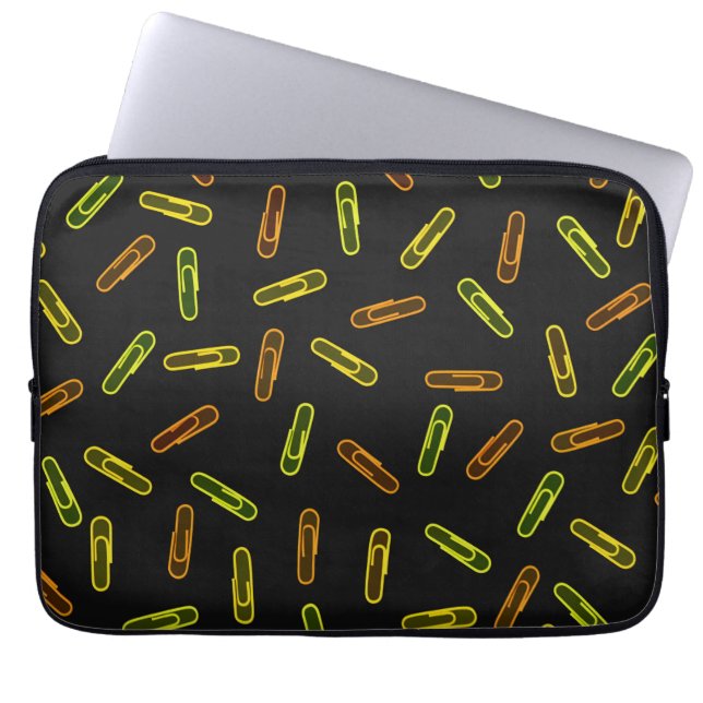 Paper Clips Laptop Sleeve (Front)