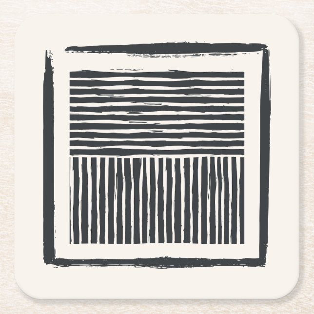 Paper Coaster black and white  (Front)
