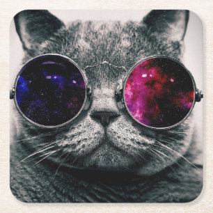 Paper Coaster - Cool Cat