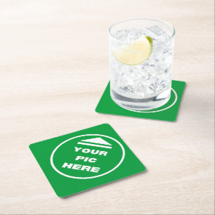 Paper Coaster (set of 6) - Add Your Image -Diamond