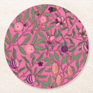 PAPER COASTER : WILLIAM MORRIS :  POMEGRANATES 