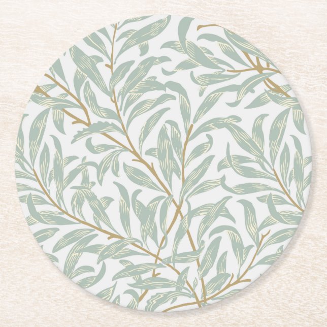 PAPER COASTER : WILLIAM MORRIS : WILLOW PATTERN (Front)