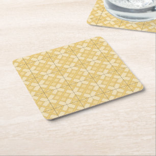 Paper Coaster - Woven Lattice Three Shades