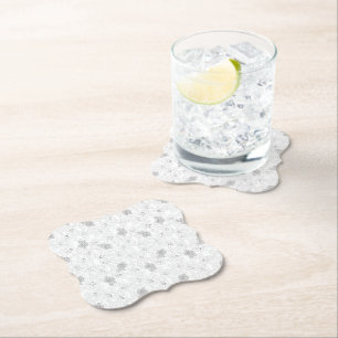 Paper Coasters   Elegant Floral   Wedding Décor