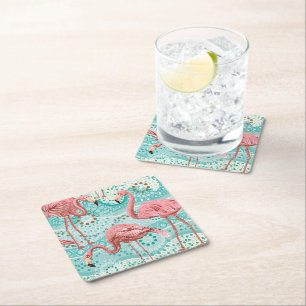 Paper Coasters Flamingo Print