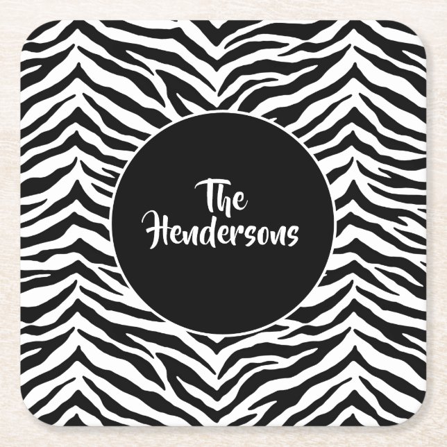 Paper Coasters Set-Custom Name (Front)