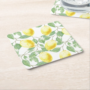 Paper Coasters Set-Lemons