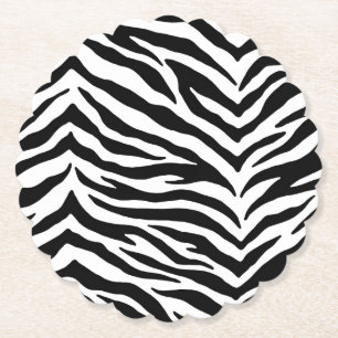 Paper Coasters Set-Zebra Print