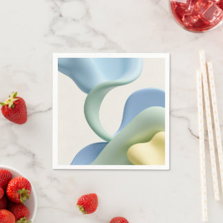 Paper cocktail napkin in stylish graphic