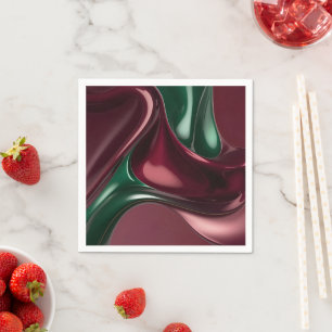 Paper cocktail napkin in stylish graphic