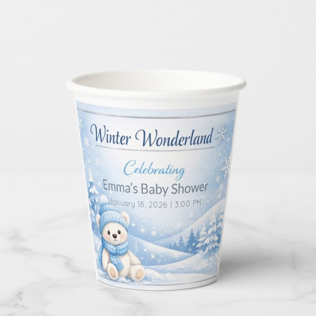 Paper Coffee Cups Custom Disposable Hot Cups (Front)