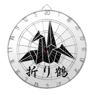 Paper crane dartboard