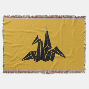 Paper Crane Throw Blanket