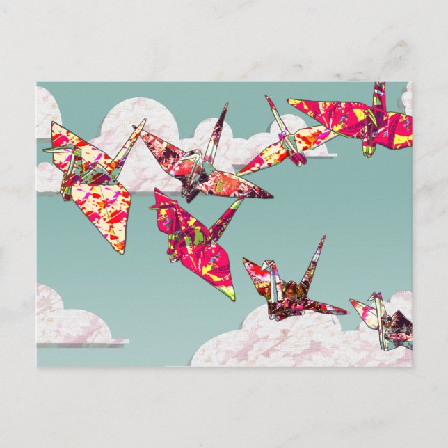 Paper Cranes Postcard (Front)